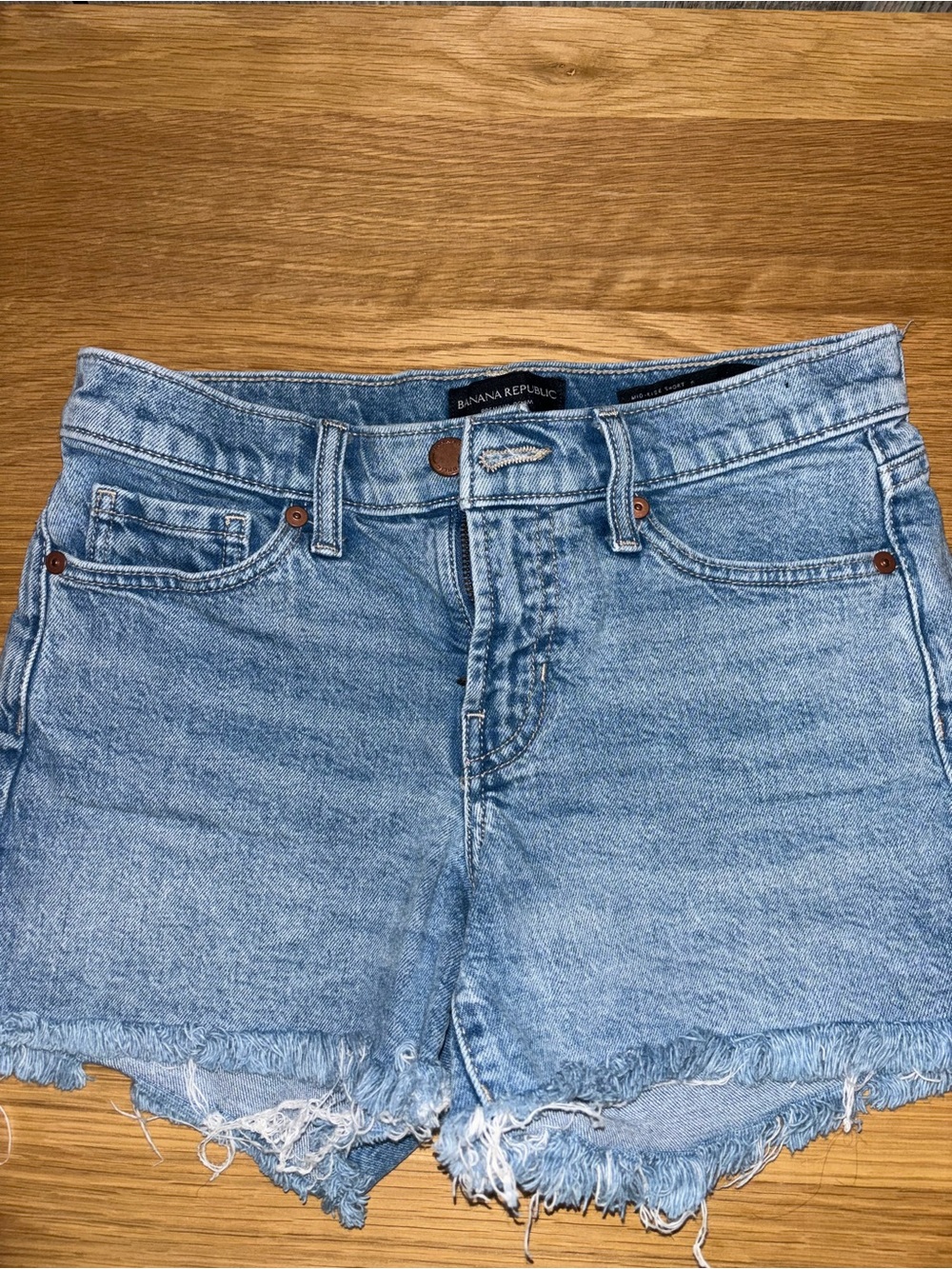 Banana Republic Light Blue Denim Cutoff Shorts